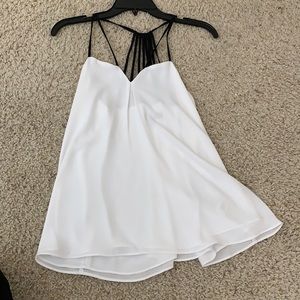 White & black blouse